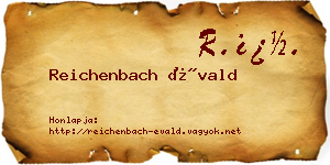 Reichenbach Évald névjegykártya